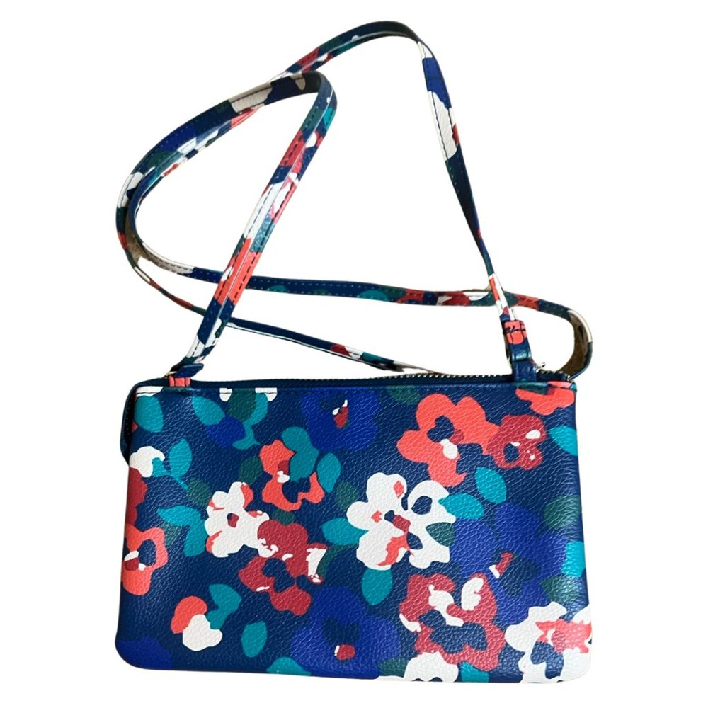 SafeKeeper Floral Crossbody Organizer Wallet Bag